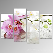 Modern Nature Orchid Flower Photo / mur Peinture Art pour Décoration / Impression Canvas Floral Vente en gros